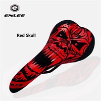 Седло Enlee DS-20 Skull фитнесс/спорт,  MTB, с принтом "череп", унисекс. ARV000222