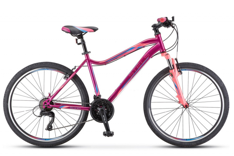 Велосипед STELS Miss-5000 V-26" 18" 2021 фиолетово-розовый, K010