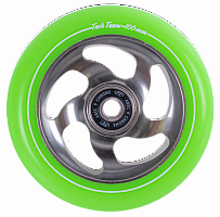 Колесо для самоката X-Treme 100мм. Curved,  green