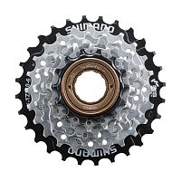 Трещотка Shimano TZ510, 6ск, 14-28, хром. б/уп. AMFTZ5106428