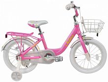 Велосипед TechTeam Milena 16" темно-розовый  (алюмин) корзина, 2022