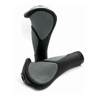Грипсы VLX-G93 анатомические 142мм, 1 lock-on, чёрно-серые