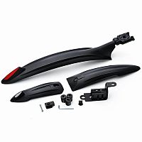 Крыло пер+зад. 26"-29" Китай с отражателями, цвет черный, s23-844
