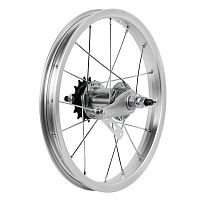 Колесо заднее 14" алюм. одинарн. обод с червячной втулкой, ZVO21257, Х127305