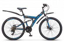 Велосипед STELS Focus. MD 26" 21-sp, 18" черно-синий, V010