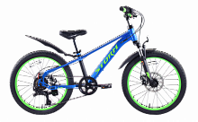 Велосипед TechTeam Storm 20"х11" синий, 2026