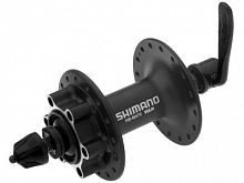 Втулка перед. Shimano Alivio, M475, 36 отв, черная, 6 болтов ДТ, OLD 100мм, с эксц, AHBM475AL5