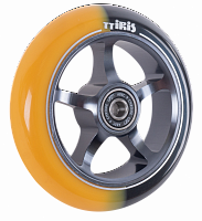 Колесо для самоката X-Treme 110*24 мм,  Iris, grey-yellow