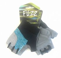 Перчатки FUZZ лайкра RACING TEAM черно-голубые, р-р XS, 08-202311
