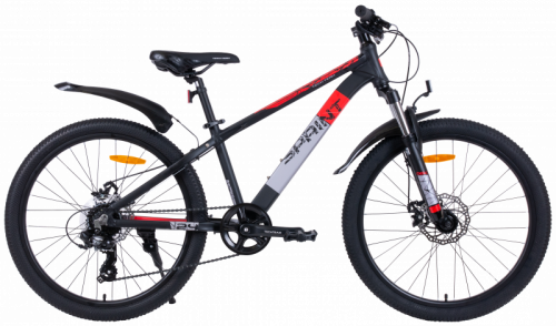 Велосипед TechTeam Sprint 24"х13 черно-красный