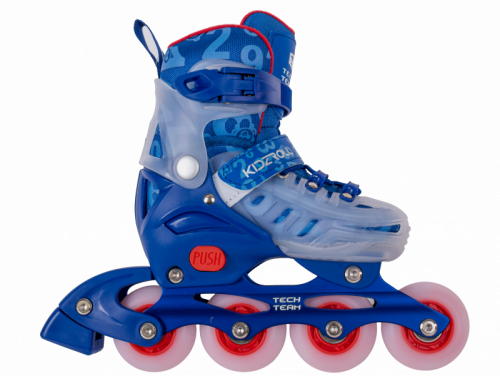 Роликовые коньки Kidzroll Dark blue р.36-39 (L), синие