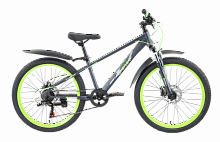 Велосипед TechTeam Tenet 24"x13" серый-зеленый