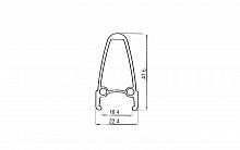 Обод Weinmann 24" алюм, двойной, 36H, 507х16,4/22,4х41,6мм, А/V, анодированный, черный