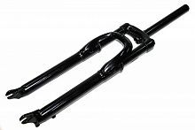 Вилка 20" 1-1/8, безрезьбовая, цвет черный