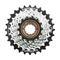 Трещотка Shimano TZ510, 7ск, 14-28, хром. б/уп. AMFTZ5107428