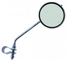 Зеркало плосокое круглое D=80мм регул. кольц. крепление (10) серебр., 5-271018