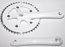 Шатуны Shun Shing SS-8101 44T, под квадрат, 170mm, белые
