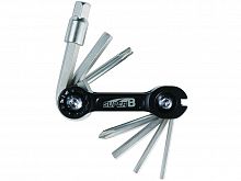 Ключ SUPER B 9875 Набор инструментов складной 9 в 1: шестигр.+ спицевой ключ, NSB90592