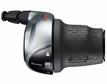 Шифтер Shimano Nexus, C6000-8, прав, 8ск, тр.2330мм+оплетк., цв. Серебристый, ESLC60008S210LA3