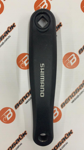 Шатун левый SHIMANO 170мм. под квадрат черный