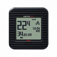 Велокомпьютер CATEYE Fit (CC-PD100W) + 3D шагомер, чёрный