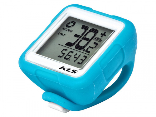 Велокомпьютер KLS REFLEX WL, голубой, 14 функций, беспроводной, NKE92391