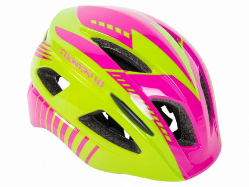 Шлем TechTeam Country 1.0 Pink, зелено-розовый