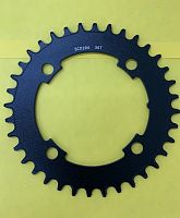 Звезда Shun Shing NARROW WIDE 36T, алюм. штампованная, чёрная, MTB-03A 36T