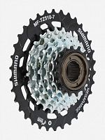 Трещотка Shimano TZ510, 7ск, 14-34, хромированная, без защиты, б/уп. AMFTZ5107434