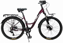 Велосипед TechTeam Scorpio 26"х17" вишневый, 2021