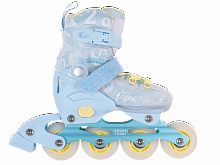 Роликовые коньки Kidzroll Celadon, р.28-31 (S) бирюзовые