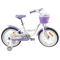 Велосипед Tech Team Merlin 20" (алюмин) white/purple 2022