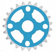 Звезда Shun Shing SS-099 BMX 28T, голубая, "крест", алюм.