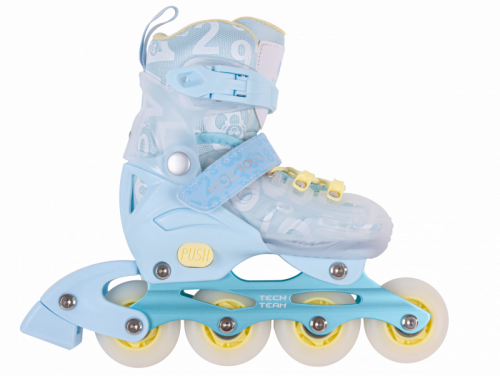 Роликовые коньки Kidzroll Celadon, р.28-31 (S) бирюзовые