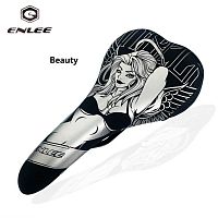 Седло Enlee DS-20 Girl фитнесс/спорт,  MTB, с принтом "девушка", унисекс. ARV000223