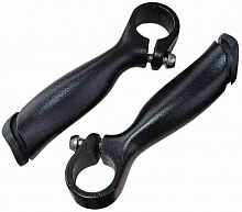 Рога MTB, алюм, черные, круглые, фигурные. IMM-479