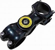 Вынос руля регулируемый MTB, 31.8, 110мм, черный с желтой надписью, S60-20B/IMM-321