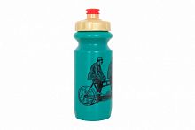 Фляга 0,6 Green Cycle DUDES on bike бирюз/красн/золот., BOT-27-72