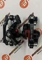 Калипер мех. F180/R160, без диска, цвет черный, прямоуг. колодки. 3122613-16