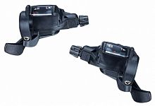 Шифтеры MICROSHIFT TS38-8, 3х8 скор, совместимы с Shimano, пара, 235г.