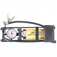 Насос ножной Tech Team FP-9802A, 55х120мм с манометром, (толстый шток)
