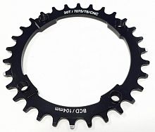 Звезда фрезеров. Shun Shing NARROW WIDE 30T AL7075, черн, MTB-03 30T