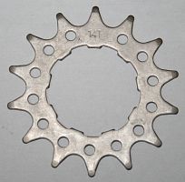Звезда PRIMEAERO TRSK 14Т CR-MO шлицевая для втулки Single Speed или кассетной втулки ВМХ