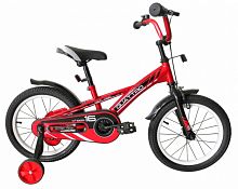 Велосипед TechTeam Quattro 12" красный (сталь), 2024