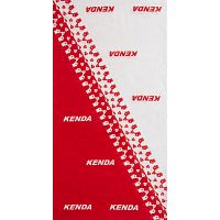 Бандана KENDA дыш. полиэстер coolmax с микрофиброй 24х48см, бело-красная. 5-715190