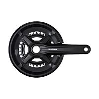 Шатуны Shimano MT210-B, 175мм, 36/22T, с защ. инд. вал, черн, 9ск, CL:+3мм. EFCMT210BEX62L
