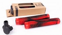 Грипсы TECH TEAM 2шт с барендами Egoist 165 mm, red-black, 294354 (165562)
