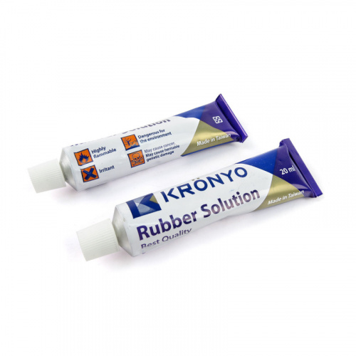 Клей резиновый для камер 20мл, KRONYO (12) быстросохнущий, 6-190190