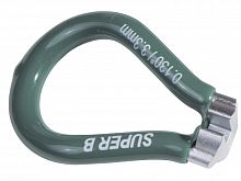 Ключ для спиц SUPER B 5550, 0,130" (European). Зелёный, NSB91048