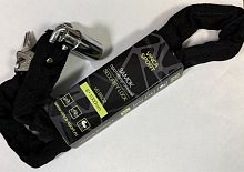 Велозамок - цепь Vinca Sport VS 8602, 6*1000мм, "метал.голова", черный,